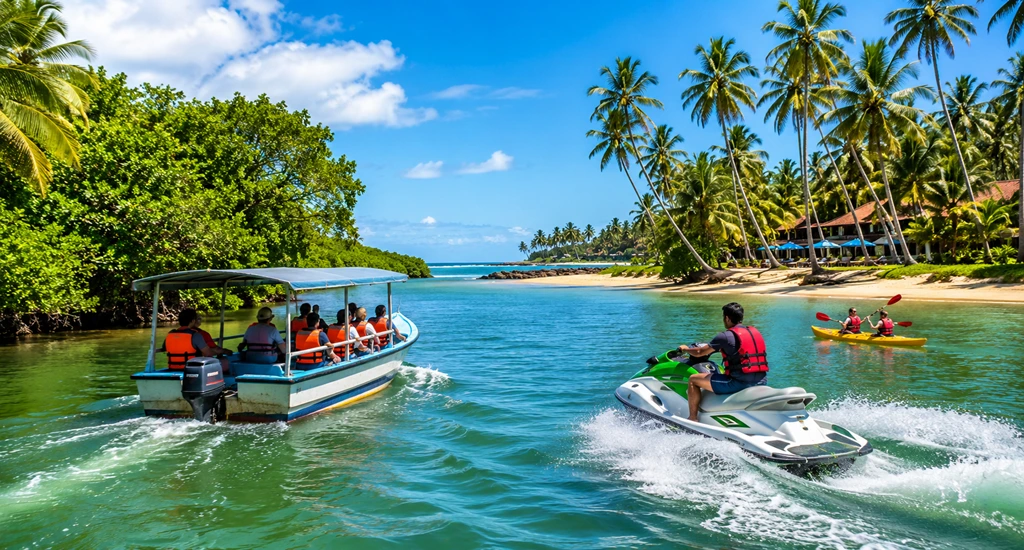 Bentota river safari and water sports in Sri Lanka