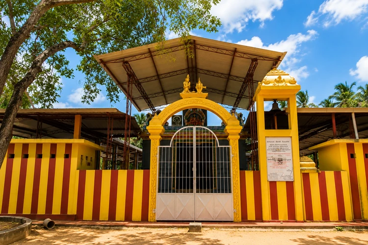 Manavari Temple in Chilaw Sri Lanka, sacred Ramayana site where Lord Rama installed the first Shiva Lingam