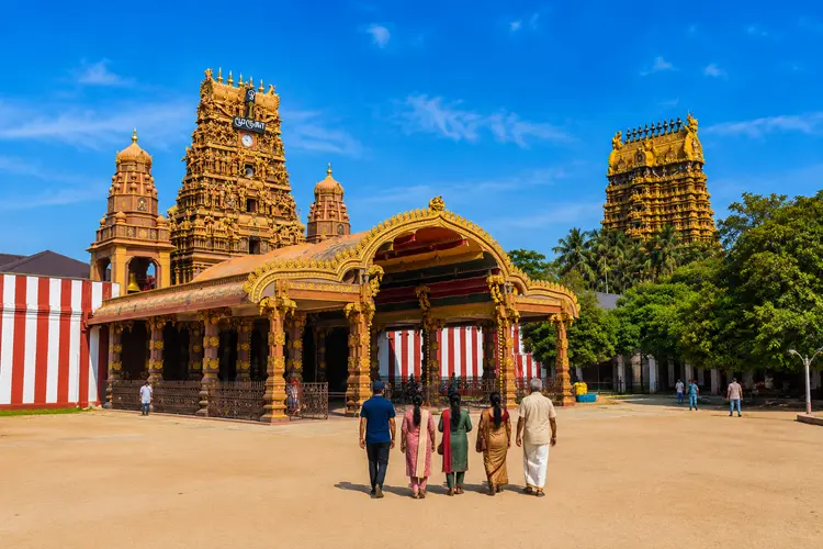 Nallur Kandaswamy Temple in Jaffna Sri Lanka, one of the most important Hindu temples dedicated to Lord Murugan